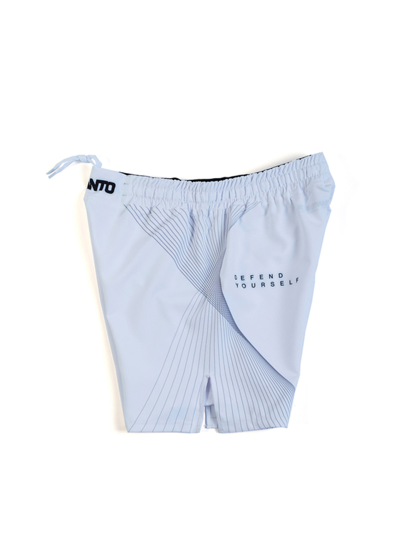 MANTO FLOW FIGHT SHORTS-WHITE